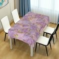 thumbnail image 4 of Yayeee Tablecloths 60" x 108" Rectangle Wrinkle Resistant Party Table Cover, Pastel Pink Marble Pattern, 4 of 8