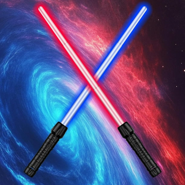 Sable doble 2 en 1 Light Up Sabers Solizan con Fx Sound Kids