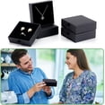 thumbnail image 6 of 8 Pack Cardboard Jewelry Boxes 3.5x3.5x1 Inch Black Jewelry Gift Boxes Drawer Paper Boxes Packaging for Bracelets Earrings Necklaces Jewelry Gift, 6 of 6