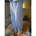 thumbnail image 6 of Women Y2k Pajama Set Striped Contrast Color Long Sleeve Sleepwear Lounge Sets Homewear Nightwear, 6 of 7