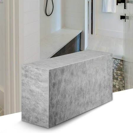 BENTISM Corner Shower Bench Seat, 11.5" x 38" x 20" Cuttable Tile Shower Seat, 440 lbs Load-bearing, 100% Waterproof, Triangular Board Shower Bench