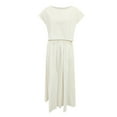 thumbnail image 1 of Conjunto de vestido sin mangas para mujer para primavera-verano: conjunto informal de poliéster en color liso, versátil para fiestas, tallas S-XL, 1 of 2