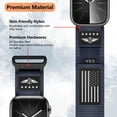 thumbnail image 3 of Correa de reloj BXUXOHS de nailon resistente para Apple Watch Ultra 2 de 49 mm, 3 of 8