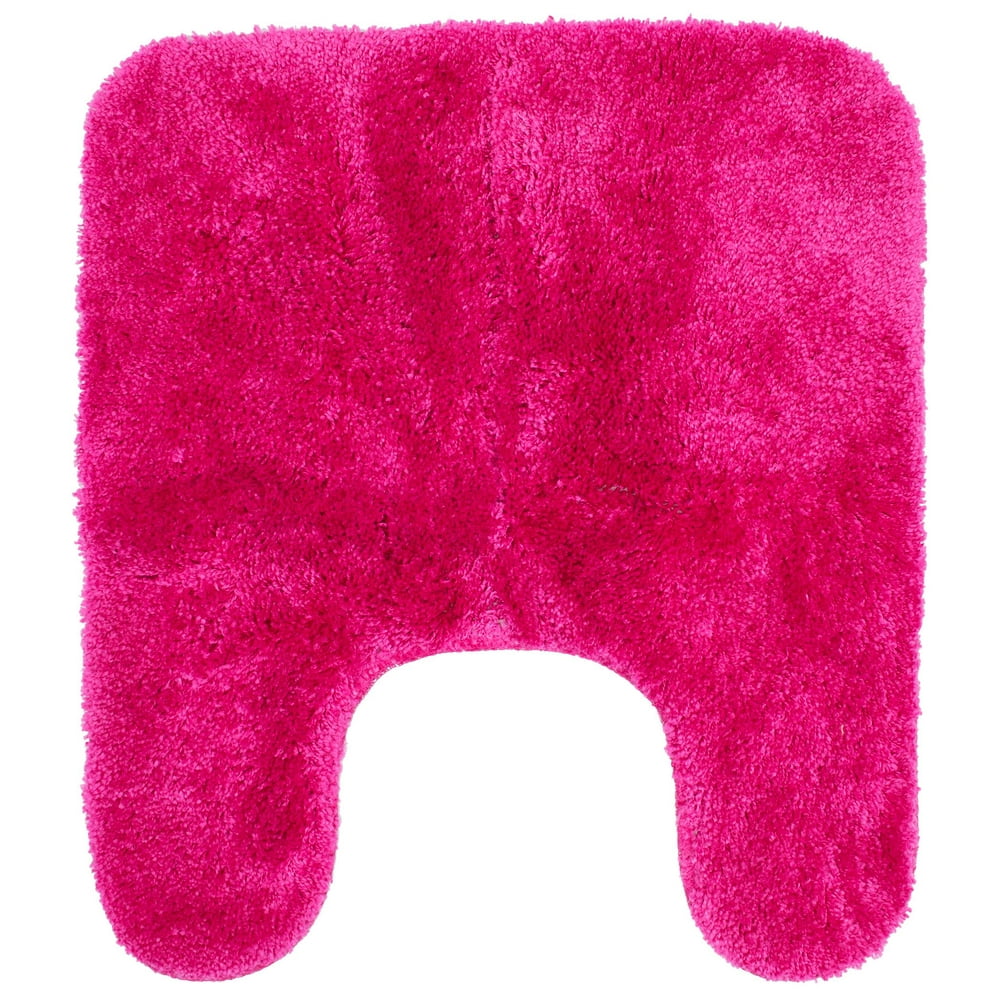 Mainstays Performance Nylon Bath Rug, Fuchsia Blast, 19.5" x 22