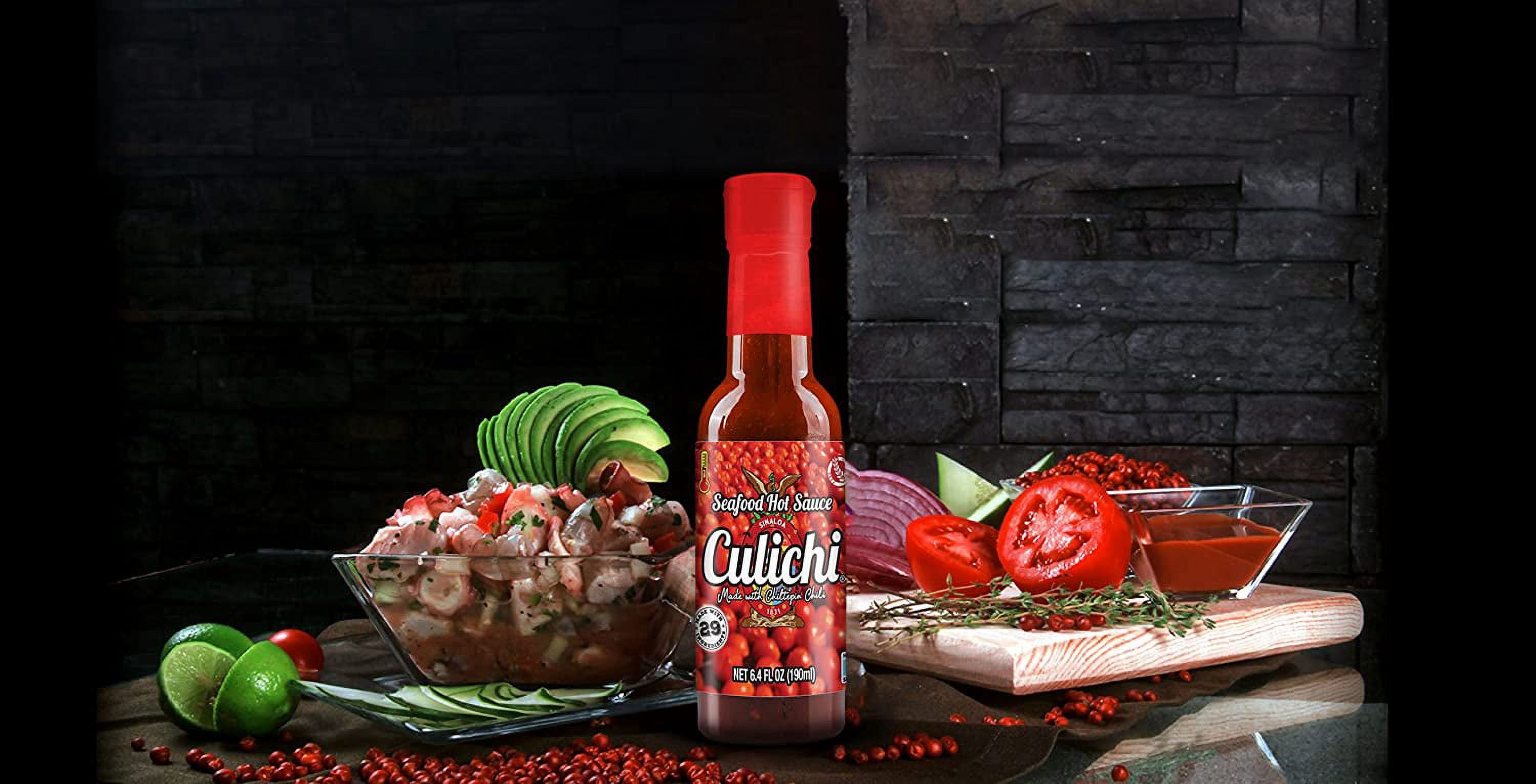 Salsa Culichi Chiltepin/ Chiltepin Hot Sauce Quantity of 4 bottles 6.4oz