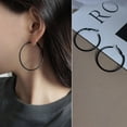 thumbnail image 3 of DESIGNICE Set Hoop Earrings Women Exaggerated Earrings Black Earrings for Women Hypo Allergenic Earrings for Women Hoops Black, 3 of 7