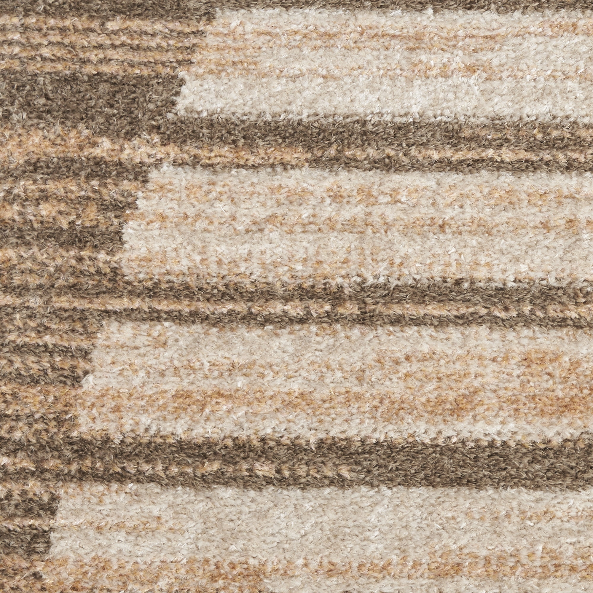 Nourison Astra Machine Washable 6'7" x 9' Latte Mid-Century Modern Indoor Rug