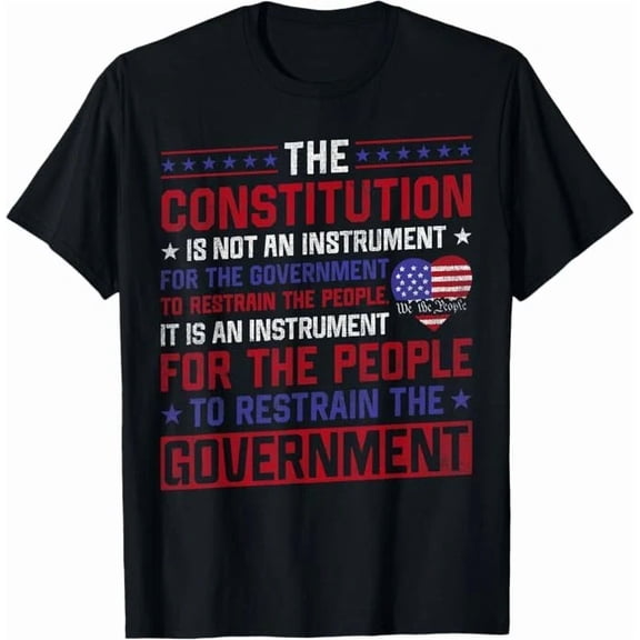 The Constitution Is An Instrument US Patriotic USA Art Graphic Tee Shirt Top,for men & women up to 5XL