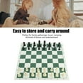 thumbnail image 4 of Complete Chess Set W/ Mat  Bag, Durable Plastic Pieces For Family Fun  Travel, International Size, 4 of 6