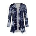 thumbnail image 4 of Women's Fashion Christmas Print Jacket Long Sleeve Casual Cardigan Coat, 4 of 6