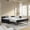 Black（with Trundle), variant on Harper & Bright Designs Full Size Upholstered Daybed with Storage Drawers, Velvet Sofa Bed Frame with Backrest and Armrests for Living Room and Bedroom, Black