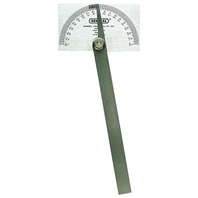 Stainless Steel Protractor, 6 in, Square Head | Bundle of 2 Each