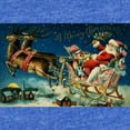 thumbnail image 2 of CafePress - Vintage Santa Claus Sleigh - Cute Infant Baby Football Bodysuit, 2 of 3