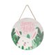 thumbnail image 2 of CaiYueKe Easter Welcome Sign Wooden Door Hanger Spring Home Decor Bunny Wall Art Front Door Decoration Handcrafted Rustic Porch Hanging Ornament Farmhouse Holiday Decor, 2 of 7