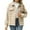 Khaki, variant on Scyoekwg Womens Fall Jackets Plaid Shacket Jacket Button Long Sleeve Lapel Coats Long Sleeve Casual Coats Outerwear (Khaki,S)