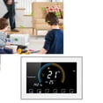 thumbnail image 3 of Smart Thermostat, Large 4.8in Color Backlit LCD Screen, Customizable Temperature, Memory Function, Programmable Modes for Water Gas AC95-240V with Temperature Controller, 3 of 8