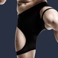 thumbnail image 3 of Men's Boxer Briefs Dance Underwear for Men Most Comfortable Mens Underwear Silk Mens Briefs Big Deliver by Tomorrow Cool for Men Manhood Pouch Glow in The Dark Athletic Black 4XL, 3 of 5
