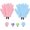 1 Pair-blue, variant on 1Pair 3D Textured Five-Finger Exfoliating Bath Glove, Body Scrub Shower Mitts,Exfoliating Bath Gloves, Deep Body Scrub Mitts for Shower, Cleansing, Lathering and Massage