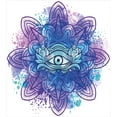thumbnail image 3 of Ambesonne Eye Duvet Cover Sets, Third Eye Mandala, 2-Twin, Aqua Blue Purple, 3 of 3