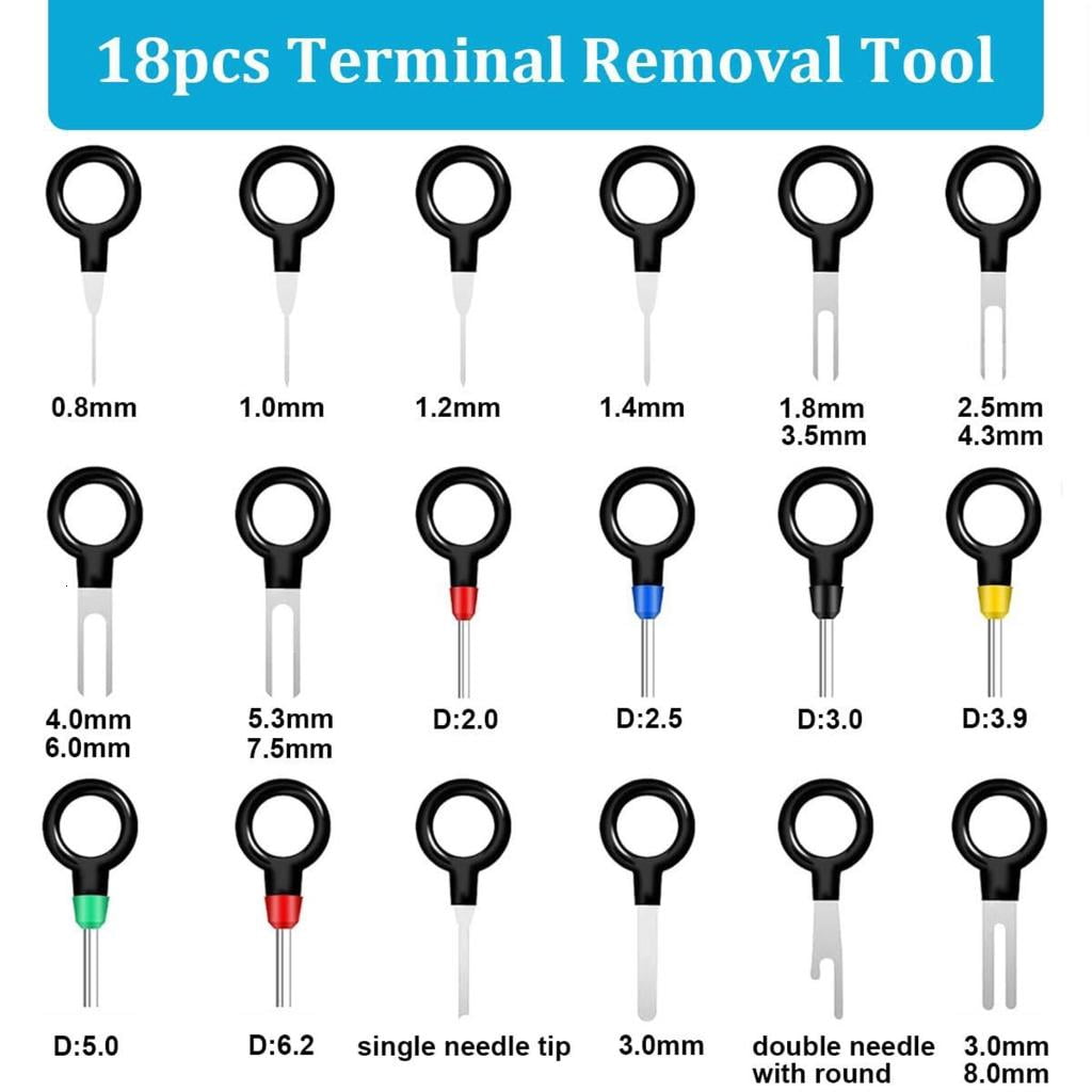 720Pcs Electrical Pin Connectors 1/1.5/1.8/2.2/2.8/3.5mm Auto Pin Connector