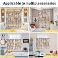 thumbnail image 5 of Brown Coastal Kitchen Curtains Window Panels, Summer Beach Nautical Starfish Coral Vintage Insulated Window Treatment Curtain, Grommet Curtains for Bedroom/Living Room/Bathroom, 2 Piece 42"Wx54"L, 5 of 8
