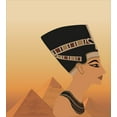 thumbnail image 3 of Vintage Duvet Cover Set, Pattern of Egyptian Historical Elements Pyramids, Decorative 3 Piece Bedding Set with 2 Pillow Shams, King Size, Amber Beige, by Ambesonne, 3 of 3