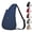 Caspian Blue, variant on 15" Nylon Crossbody Sling Healthy Back Bag (Taupe)