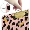 thumbnail image 4 of FMSHPON Leopard Skin Clipboard Hardboard Wood Nursing Clip Board and Pull for Standard A4 Letter 13x9 inches, 4 of 8