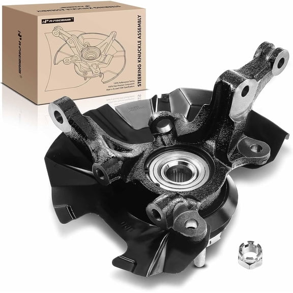 A-Premium Front Left Steering Knuckle & Wheel Bearing Hub Assembly Compatible with Hyundai Accent 2006-2011 & Kia Rio Rio5 2006-2009, Driver Side