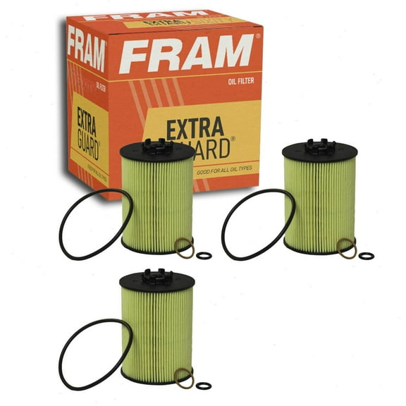 3 pc FRAM CH10530 Extra Guard Engine Oil Filters for 079 198 405E 15412-MEN-671 2521231 84671 HF116 KN-116 L35843 Oil Change Lubricant Filters