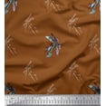 thumbnail image 1 of Soimoi Rayon Fabric Dragonfly & Texture Print Fabric by Yard 56 Inch Wide, 1 of 1