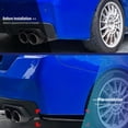 thumbnail image 3 of 2 Pcs Rear Bumper Skirts Splitters, Left Right Lightweight Car Rear Bumper Lip Splitter, ABS Bumper Side Skirt Spoiler Splitter Replacement for Impreza  STI VA 2015-2021, 3 of 7