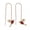 Red, variant on Hummingbird Earrings Stud Threader Long Drop Tassel Crystal Dangle Wholesale Hot-Red