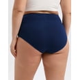 thumbnail image 4 of INNERSY Women's Plus Size XL-5XL Cotton Underwear High Waisted Briefs Panties 4-Pack (3XL,Midnight Sands), 4 of 8
