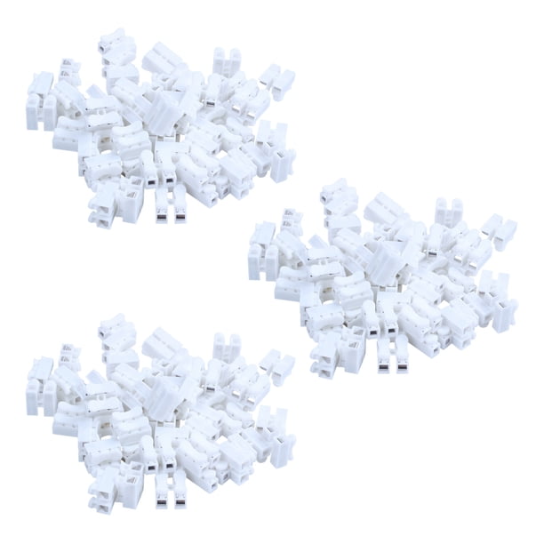 150Pcs Conector Rápido del Cable del Conector del Cable del Conector del Cable de la Primavera Ch2 para la Luz de Tira del LED