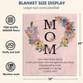 thumbnail image 5 of Gifts for Mom from Daughter/Son,Birthday Presents for Mom,Fuzzy Fleece Blanket Warm Soft Mom Gifts for Birthday,Presents for Mom,Blanket in Home Bed Sofa Chairs Mothers Day 50" x 60", 5 of 5