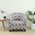 thumbnail image 3 of DYstyle Home Decor Elastic Spandex Furniture Protector Stretch Tub Chair Cover Sofa Cover Morocco Printed Slipcover, 3 of 5