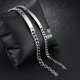 thumbnail image 2 of Pulsera de amor, joyería para parejas, pulsera de acero de titanio "His Queen"/"Her King", 2 of 5