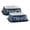 Blue, variant on Bone Dry Ceramic Marble, Pet Bowls, Dishwasher Safe, Medium, 6x2", White, 2 Count