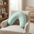 thumbnail image 3 of Jolly Jumper Boomerang Nursing Cushion | Ergonomic Maternity & Feeding Pillow for Pregnancy, Breastfeeding & Support | Removable Washable Cover, 3 of 8