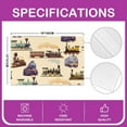 thumbnail image 4 of Set of 4 Train Place Mats for Dining Patio Table,Retro Vintage Placemats 12x18 Inch,Engine Train Table Mats Dining Kitchen Party Decor,Transportation Waterproof Placemats,Green, 4 of 4