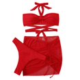 thumbnail image 4 of MSJUHEG Coverup for Women Short Skirt,Swimsuit Scarf,Wrap Skirt,Bathing Suit Wrap Skirt,Swimsuit Coverup for Women,Bathing Suit Wrap,Sarong Cover Up Red S, 4 of 6