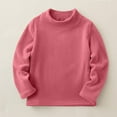 thumbnail image 7 of Eltusu Toddler Girls Long Sleeve Tops, Casual Warm Spring Fall Crewneck Spring Fall Undershirts Pink Size 4-16 T, 7 of 7
