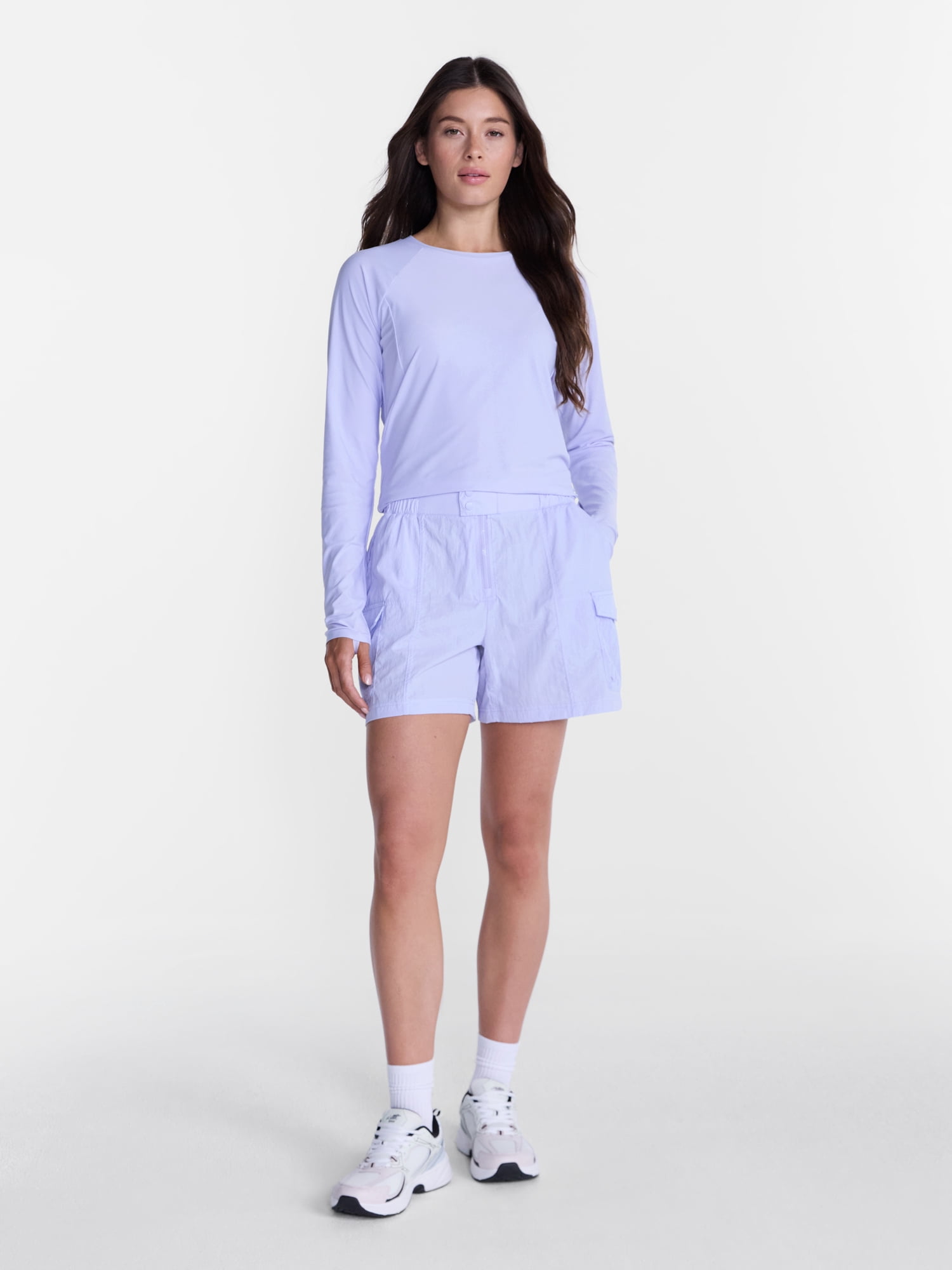 Avia Women's Mesh Back Performance Long Sleeve T-Shirt, Sizes XS-XXXL