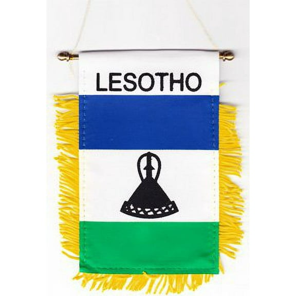 Lesotho Window Hanging Flag