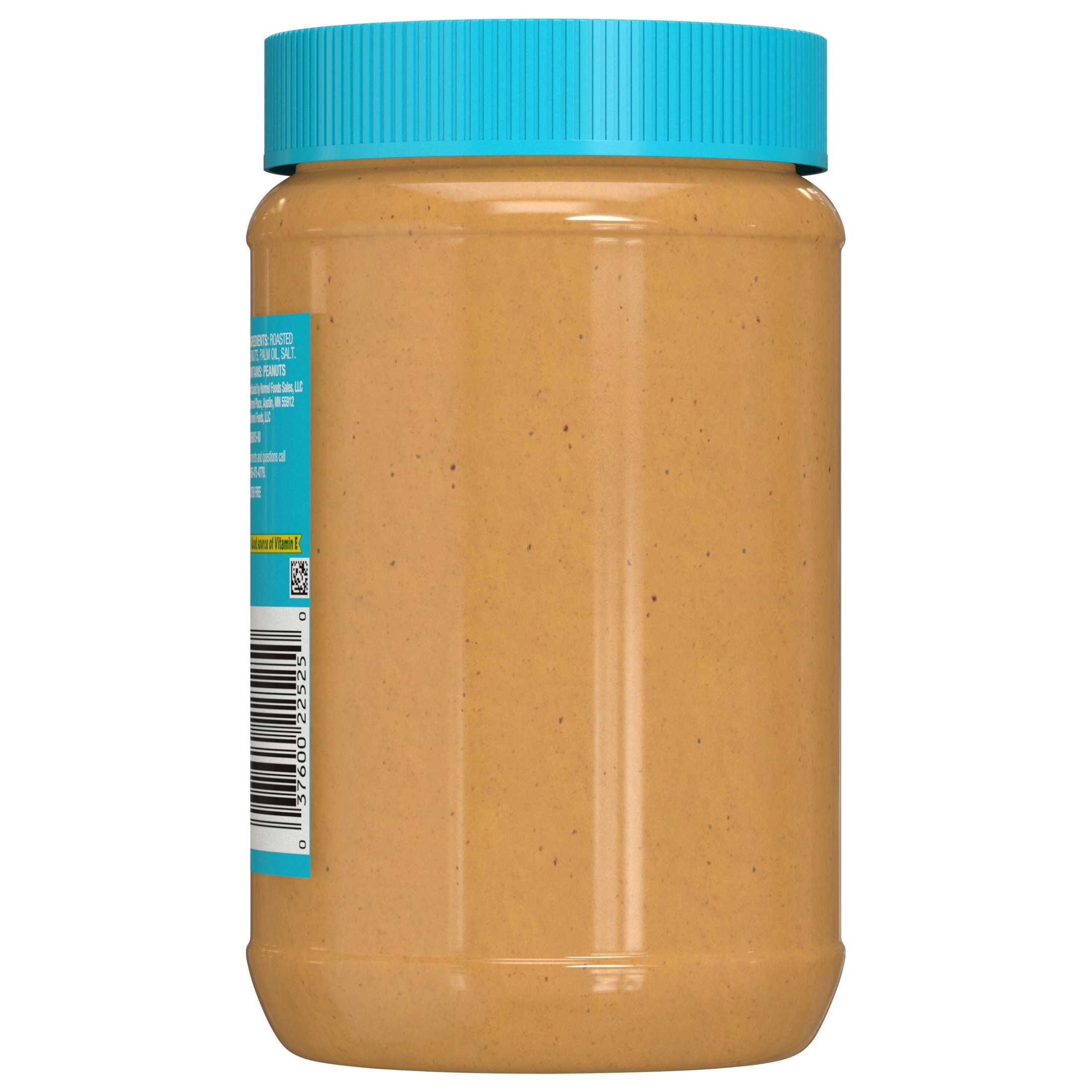 (8 pack) SKIPPY No Sugar Added Creamy peanut butter spread, Shelf-Stable, 40 oz Plastic Jar