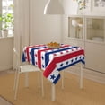 thumbnail image 5 of USA Flag Checkered Tablecloth Square 60x60 Inch Stars Patriotic Plaid Table Cloths for Parties Waterproof Fabric Protector for July 4th Independence Day Tablecloths Decorative for Party Holiday, 5 of 6
