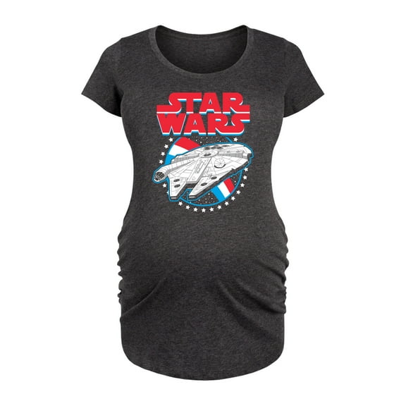 Star Wars - Millennium Falcon Americana - Maternity Scoop Neck Tee