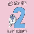 thumbnail image 2 of Girl's Star Wars R2-D2 Happy 2nd Birthday  Graphic T-Shirt, 2 of 4