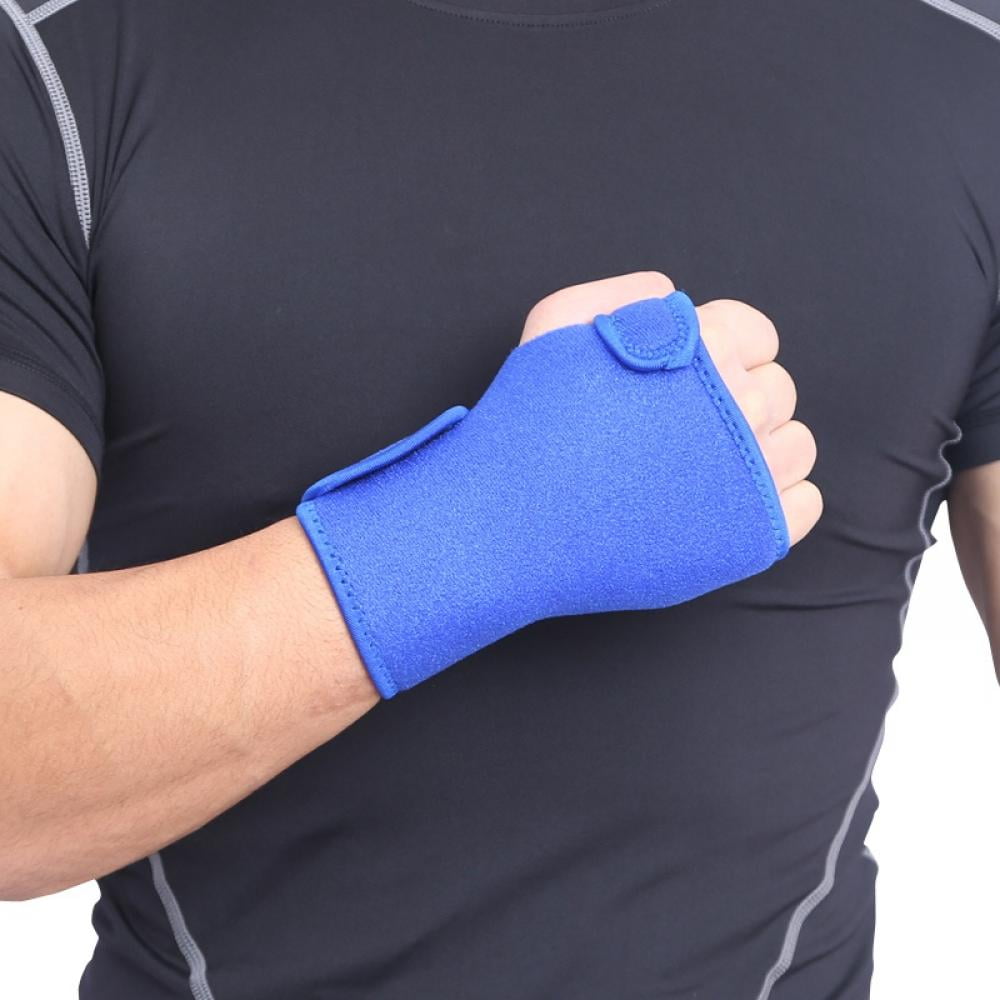 Night Sleep Support Wrist Brace - Carpal Tunnel Relief - Fits Both Left & Right Hand - Removable Metal Splint and Cushioning Beads for Painless Sleep - Men and Women